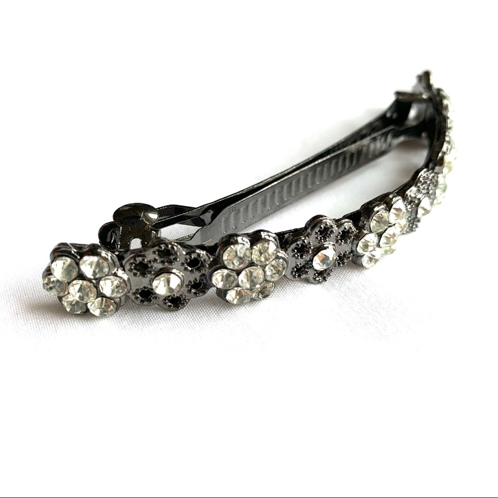 FREE Add-On: Vintage Gunmetal Crystal Hair Accessory